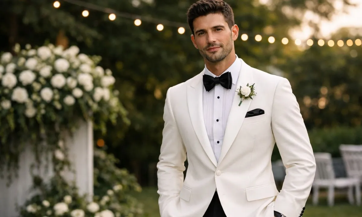 Smoking branco: quando usar, diferenças e dicas para escolher o traje ideal